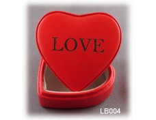 Heart-shaped Leather Jewlery Box