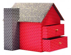 House-shaped Craft Storage Boxes